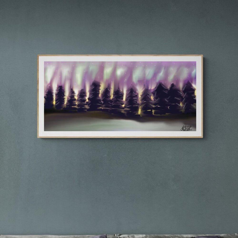Pine Forest | Nature | Modern Wall Art Decor | Minimalist Digital Prints